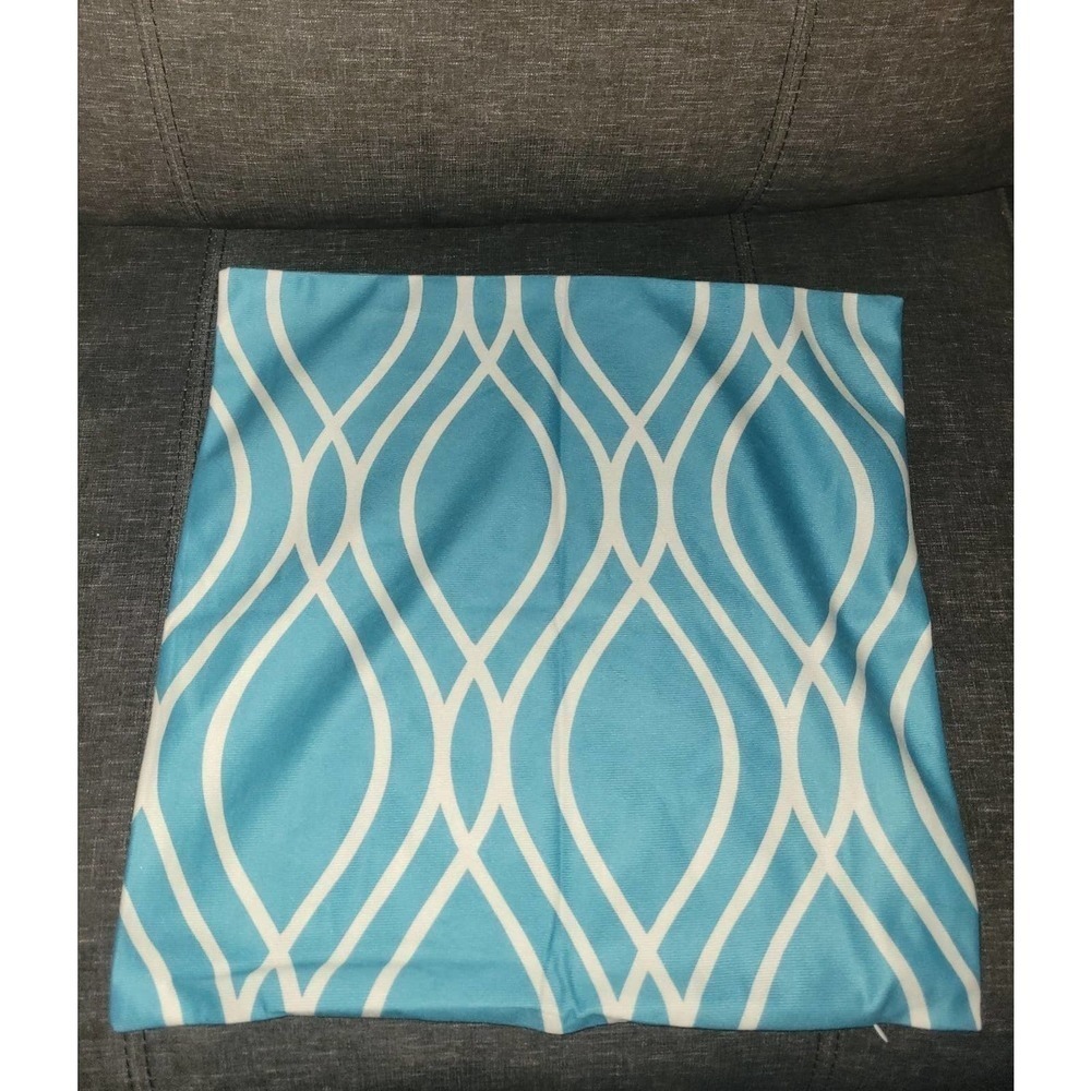 Decorative blue and white Pillow case cover